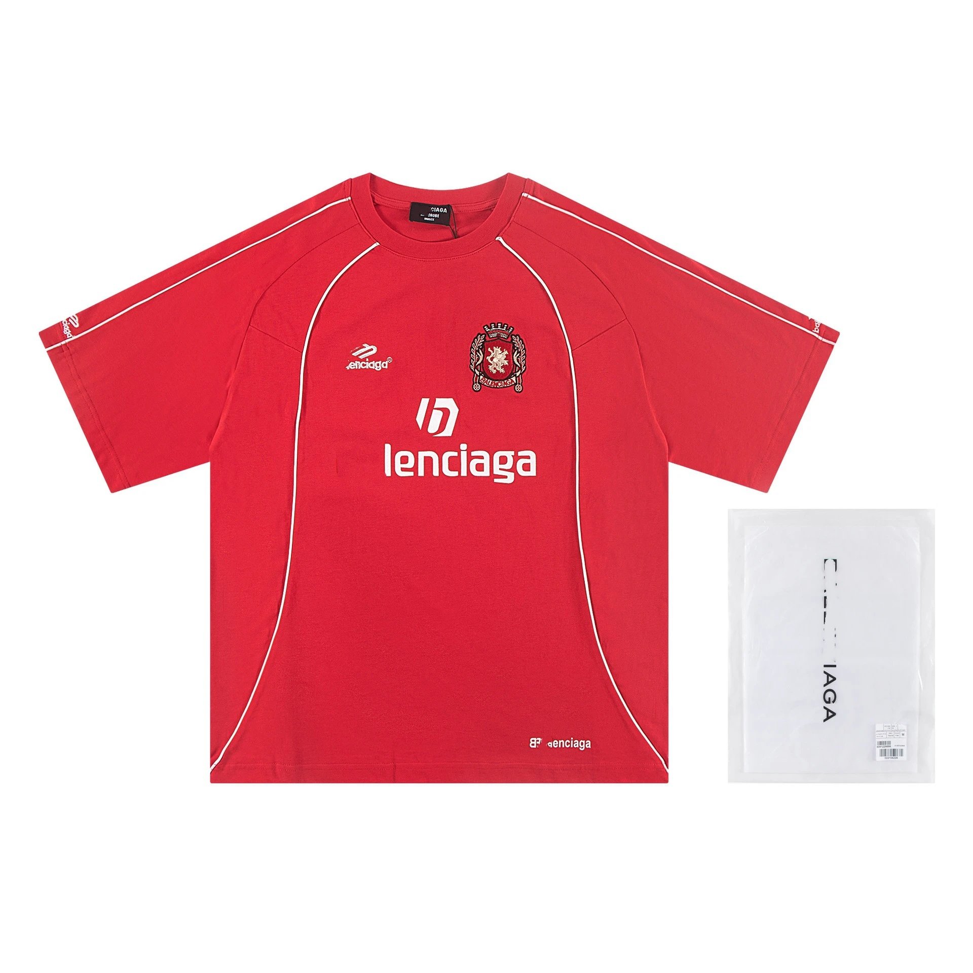 Design Lenciaga Football Jersey Pink T-Shirt Jersey - 15