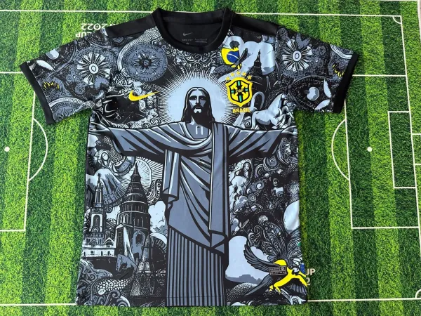 Nike Brazil 2022 World Cup Third Kit Christ the Redeemer Graphic T-Shirt - 1
