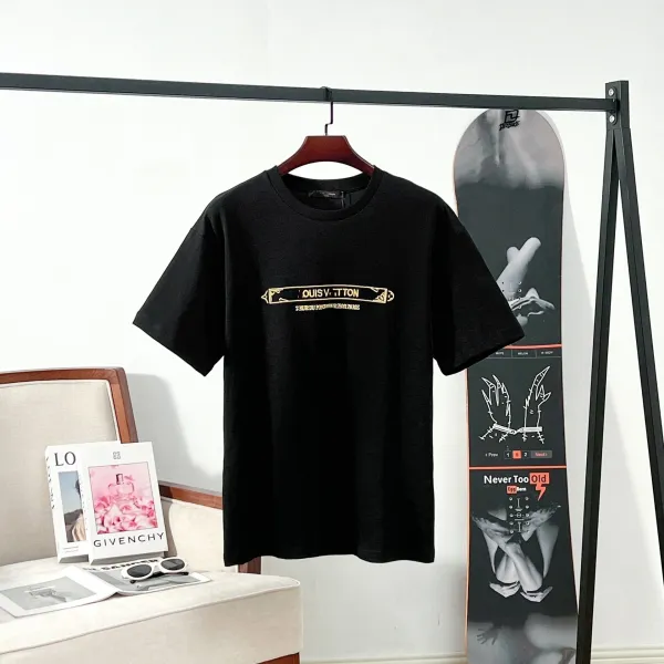 Louis Vuitton Graphic Logo Black T-Shirt - 7