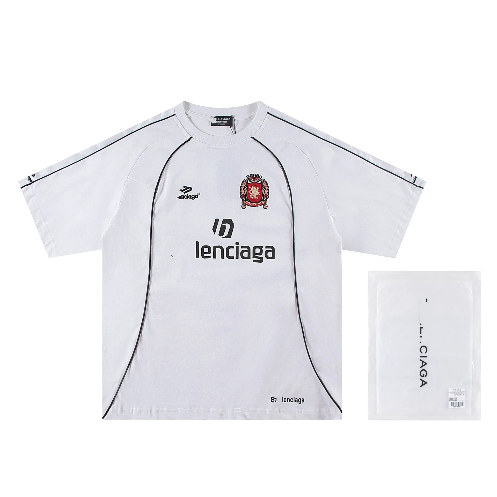 Design Lenciaga Football Jersey Pink T-Shirt Jersey - 11