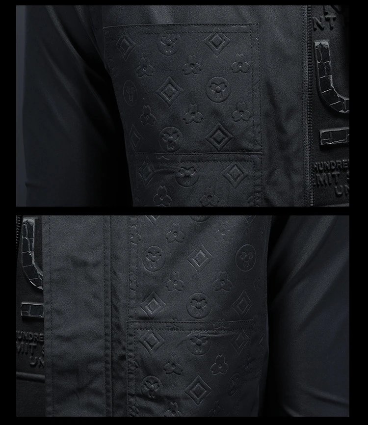 Design Embossed Logo Panel White Jacket Outerwear Jacket - 12