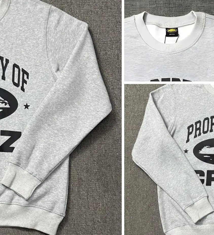 Corteiz Property Of Sweatshirt Black / Light Blue / White / Gray Hoodie - 16