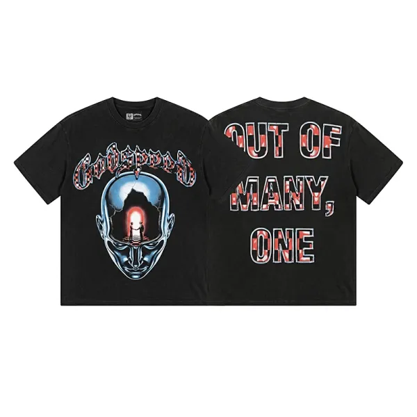 Godspeed Out Of Many, One Graphic T-Shirt Black - 1