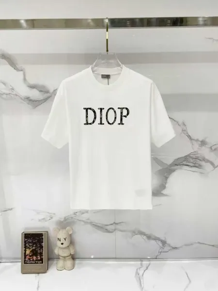 Dior Oblique Logo White T-Shirt - 1
