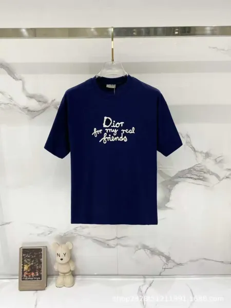 Dior Dior For My Real Friends Navy T-Shirt - 1