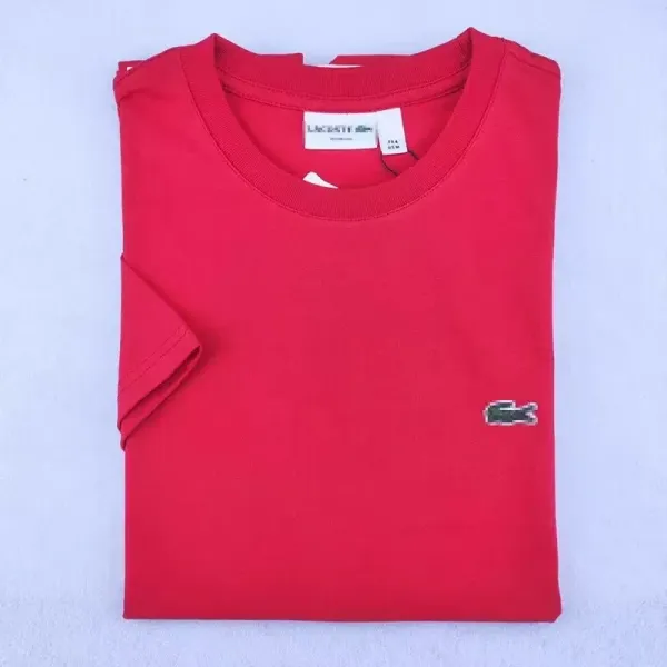 Lacoste Classic Crocodile Logo Orange T-Shirt - 14