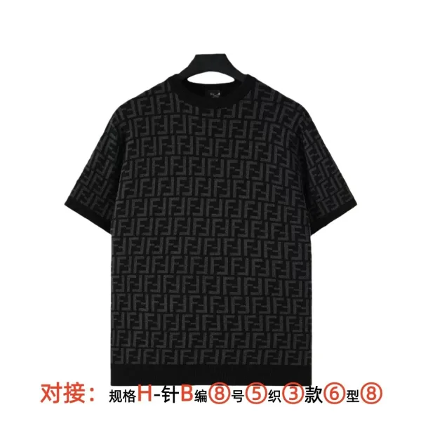 Fendi Monster Eyes Logo T-Shirt Black - 7
