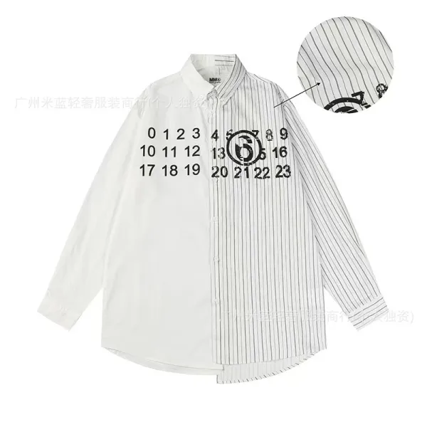 Maison Margiela Replica Numbered Shirt White / Striped - 4