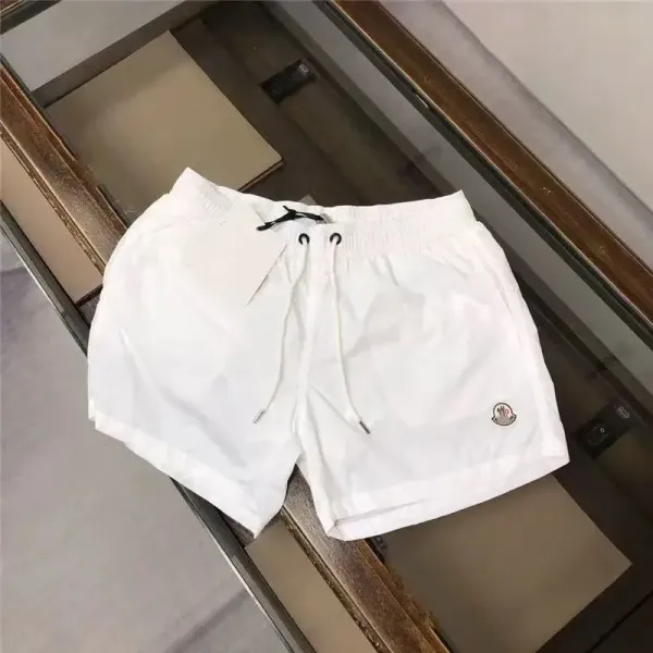 Moncler Logo-Embroidered Swim Shorts White - 3