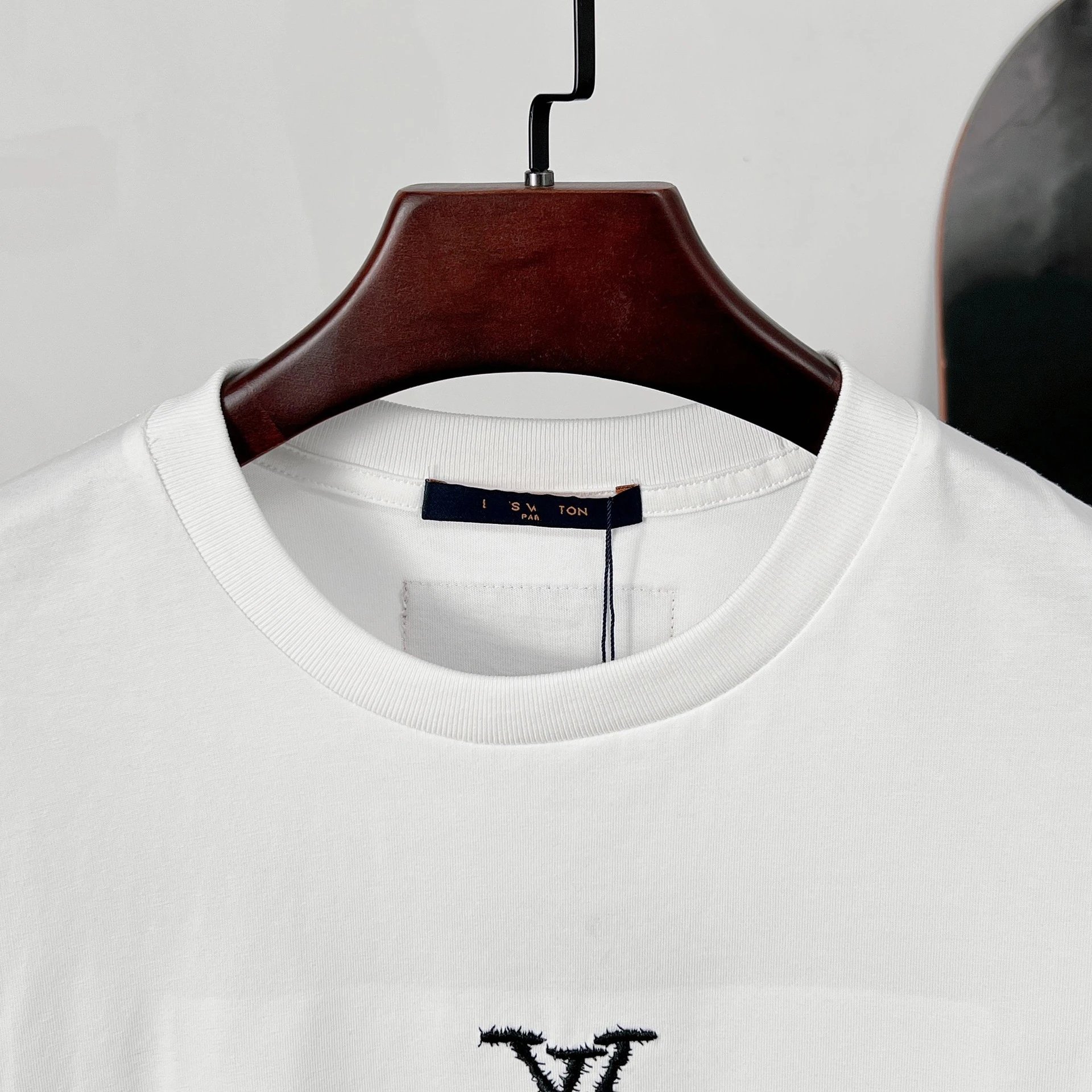 Louis Vuitton Distressed LV Logo Black T-Shirt - 8
