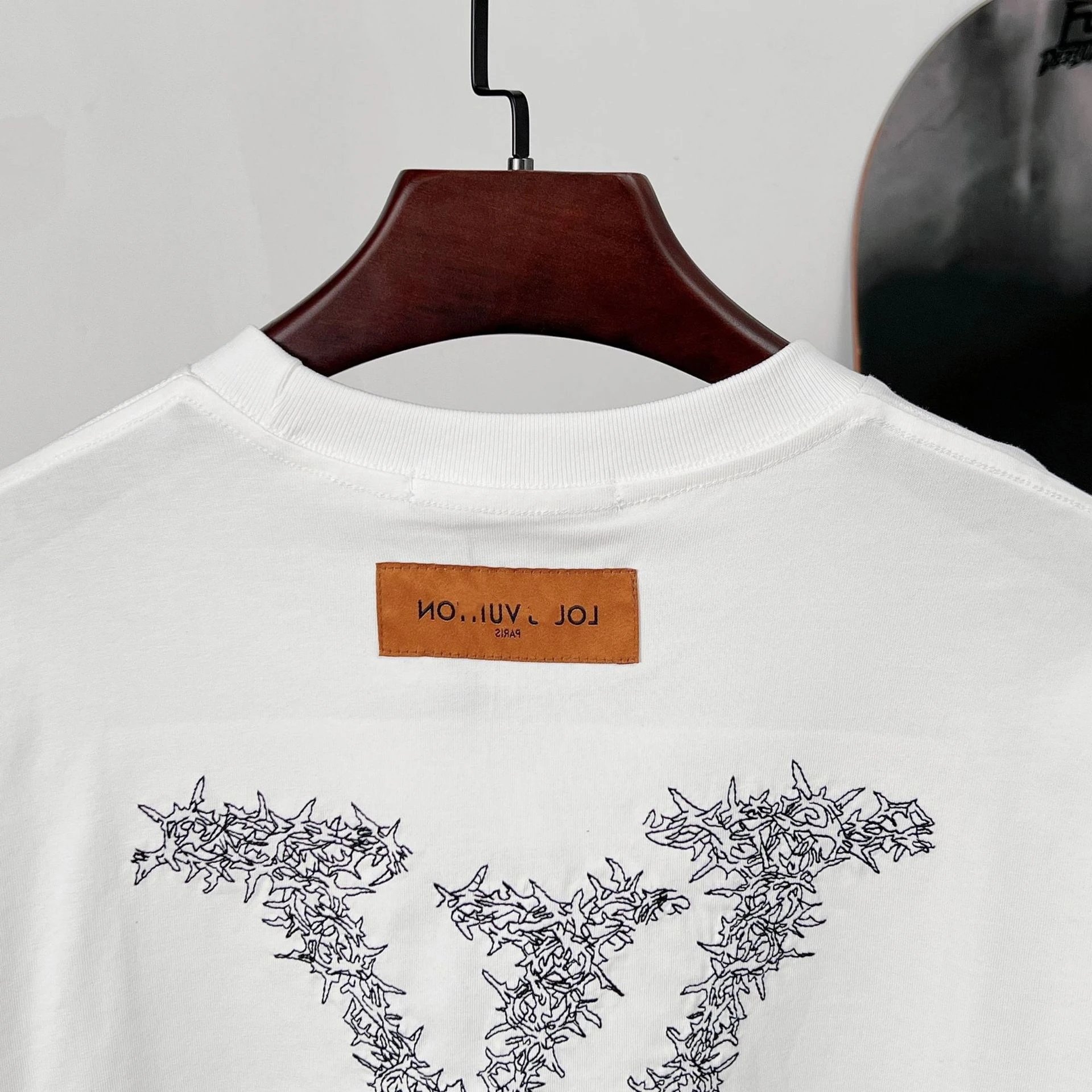 Louis Vuitton Distressed LV Logo Black T-Shirt - 12