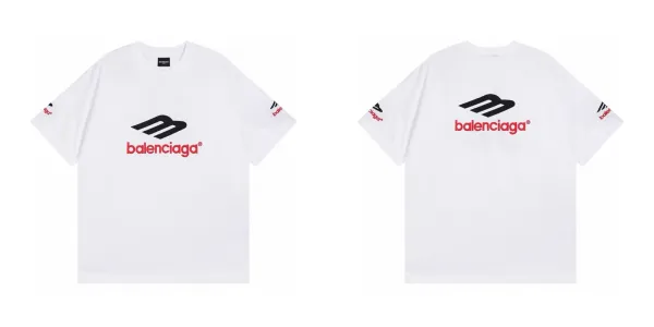 Balenciaga Distorted Logo Black T-Shirt - 4