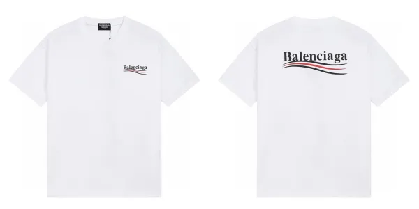 Balenciaga Distorted Logo Black T-Shirt - 6