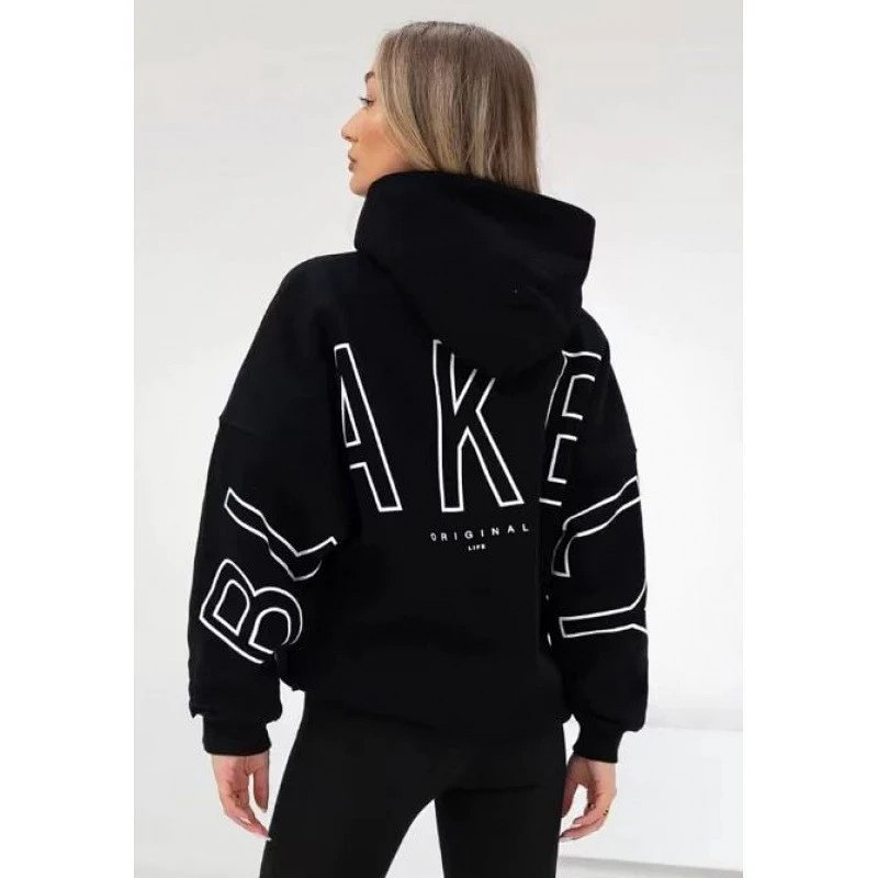 BLAKE Original Life Oversized Hoodie Black