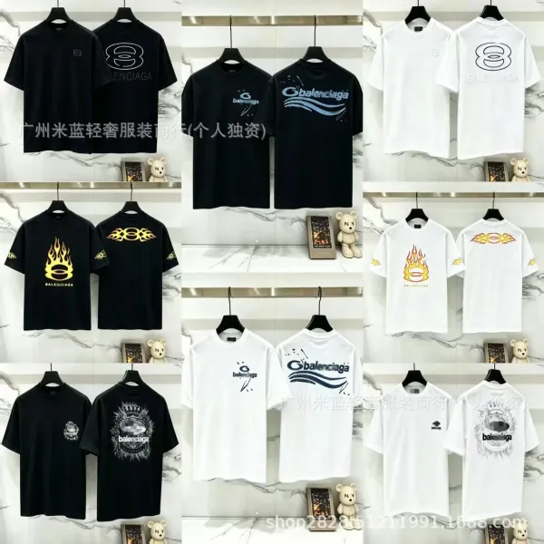 Balenciaga Logo Graphic T-Shirt Black - 3
