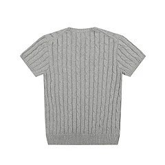 Polo Ralph Lauren Cable Knit V-Neck Sweater Gray - 35