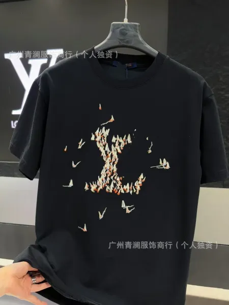 Louis Vuitton Bird Embroidery Monogram T-Shirt Black - 1