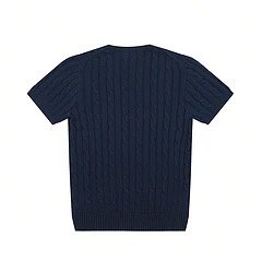 Polo Ralph Lauren Cable Knit V-Neck Sweater Gray - 42