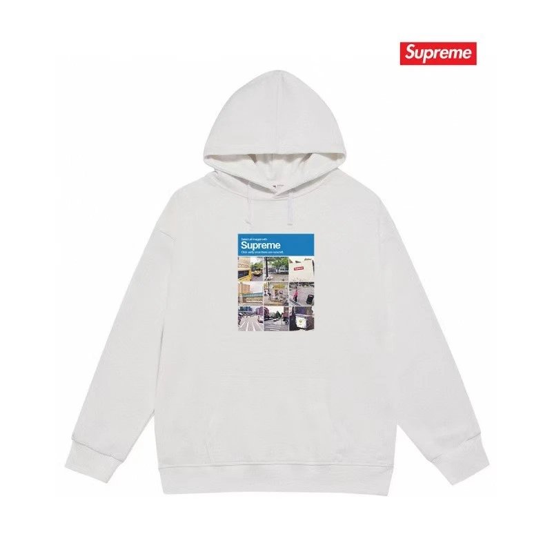 Supreme Firecracker Graphic Hoodie Gray - 16