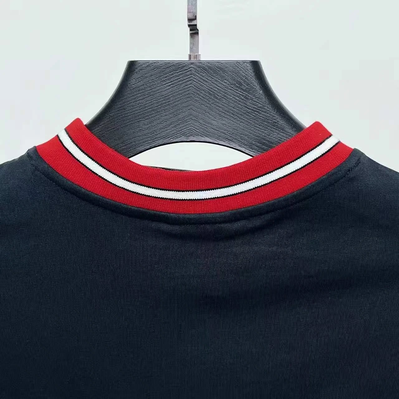 Balenciaga Logo V-Neck Jersey Navy - 16