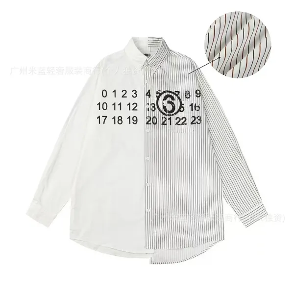 Maison Margiela Replica Numbered Shirt White / Striped - 1