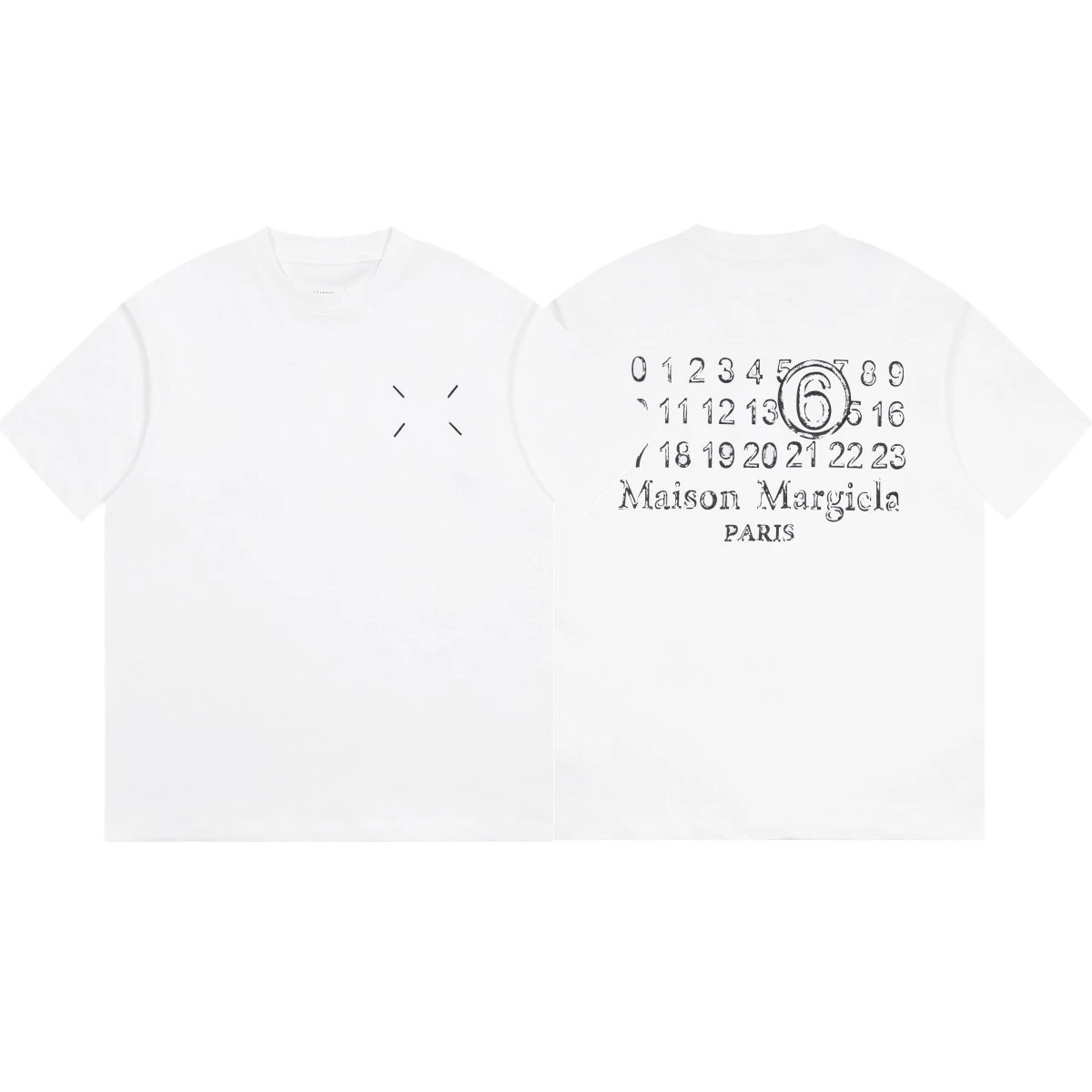 Maison Margiela Numbered Logo White T-Shirt - 8