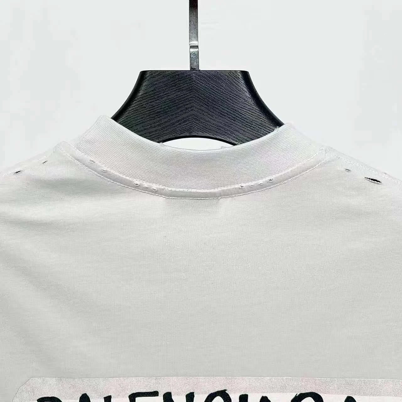 Balenciaga Logo Patch Acid Wash Black T-Shirt - 15
