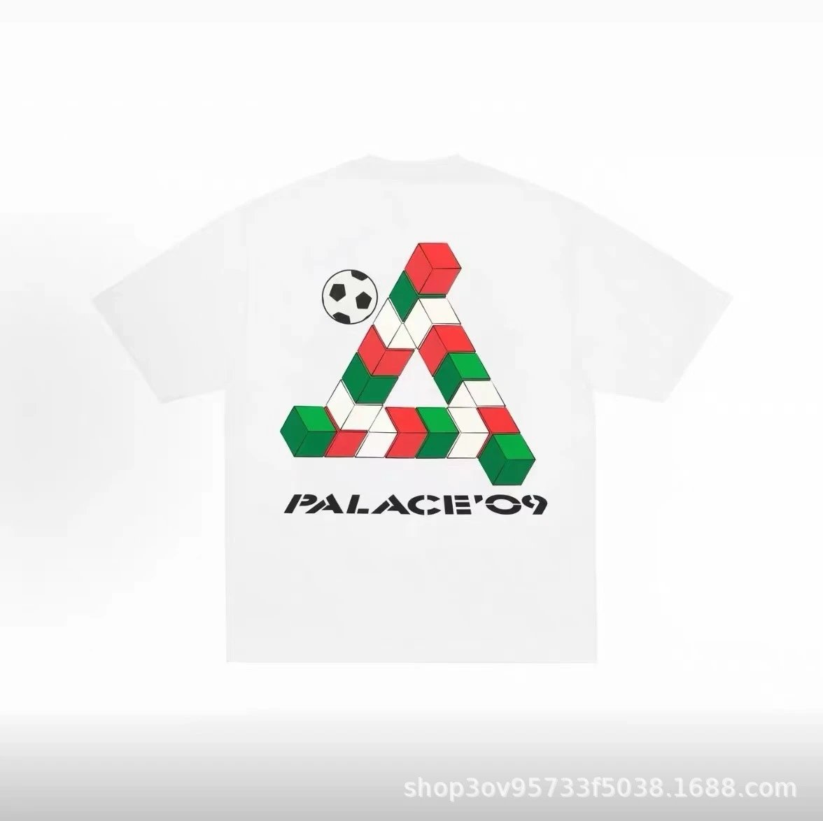 Palace Skateboards Tri-Color Football T-Shirt White
