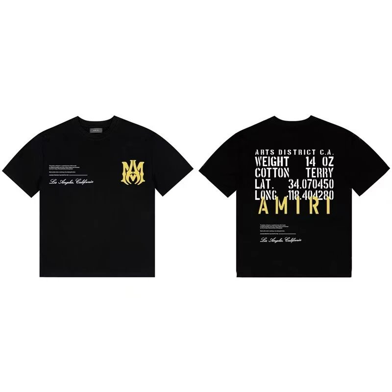 Amiri Architectural Print Black T-Shirt - 21