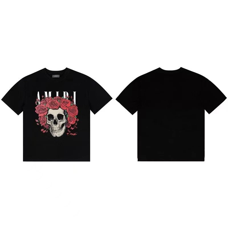 Amiri Architectural Print Black T-Shirt - 40