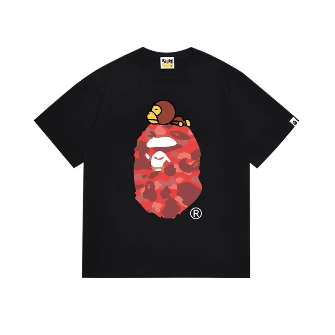 A Bathing Ape x PUBG Mobile Together Strong Camo Print White T-Shirt - 28