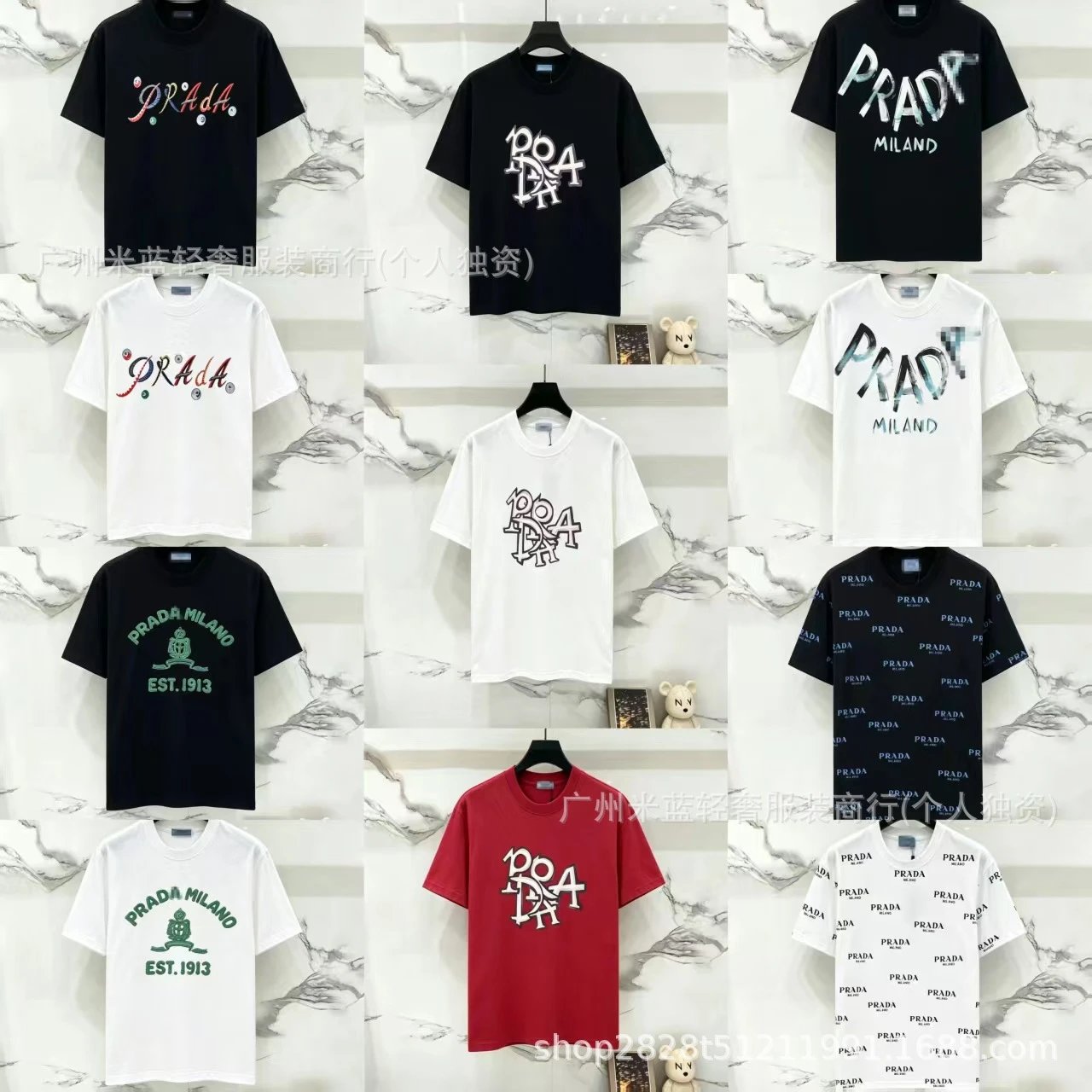 Prada Triangle Logo T-Shirt White Tops.t Shirts - 6
