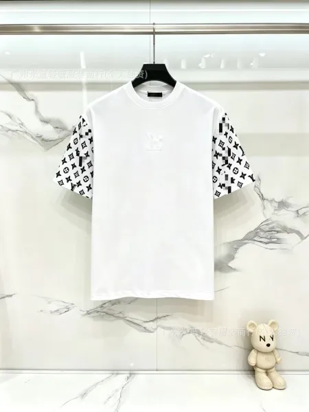 Louis Vuitton Monogram Sleeve T-Shirt White - 1