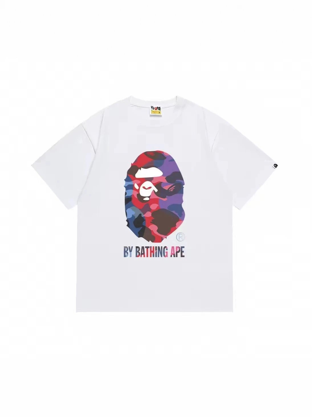 A Bathing Ape x PUBG Mobile Together Strong Camo Print White T-Shirt - 11