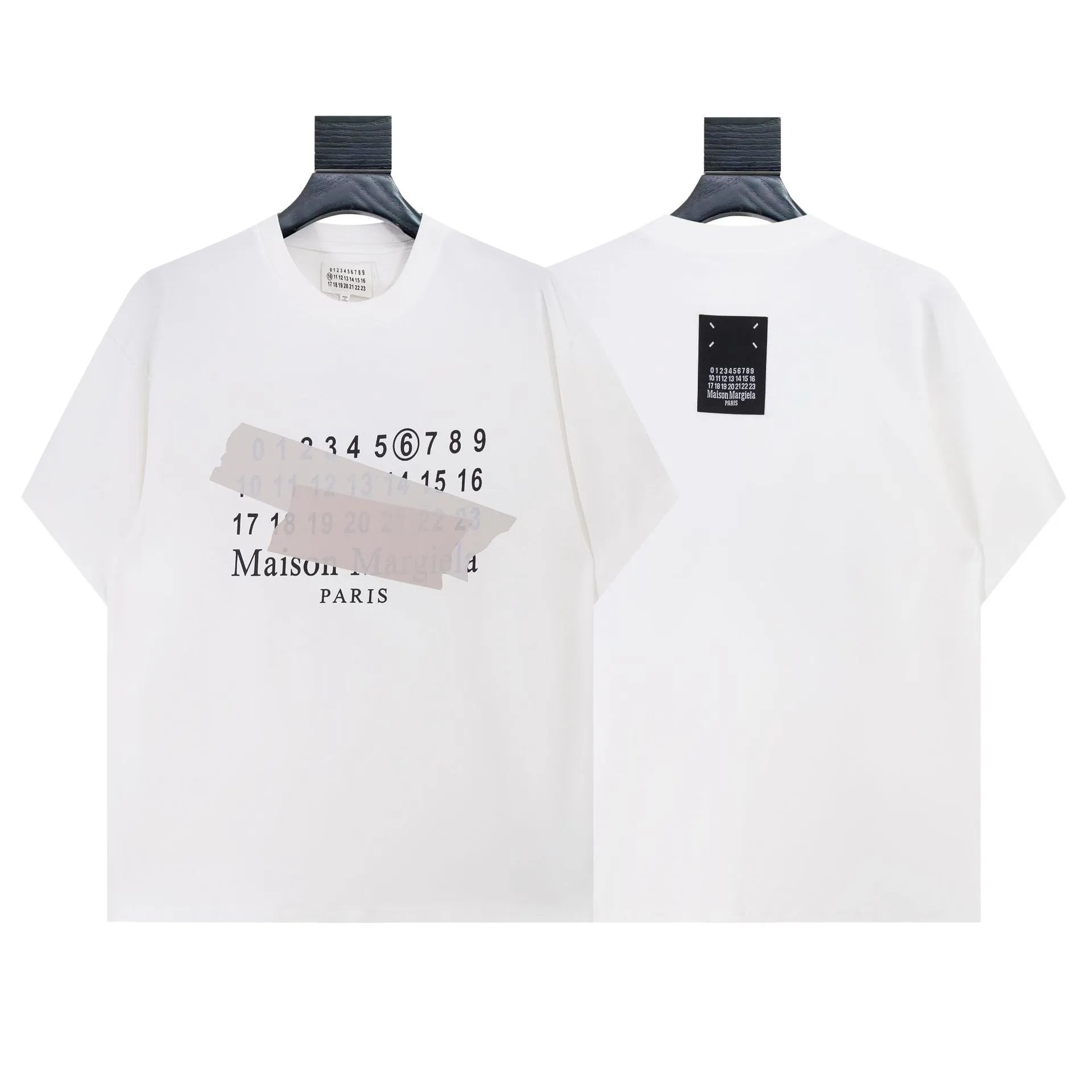 Maison Margiela Numbered Logo White T-Shirt - 30