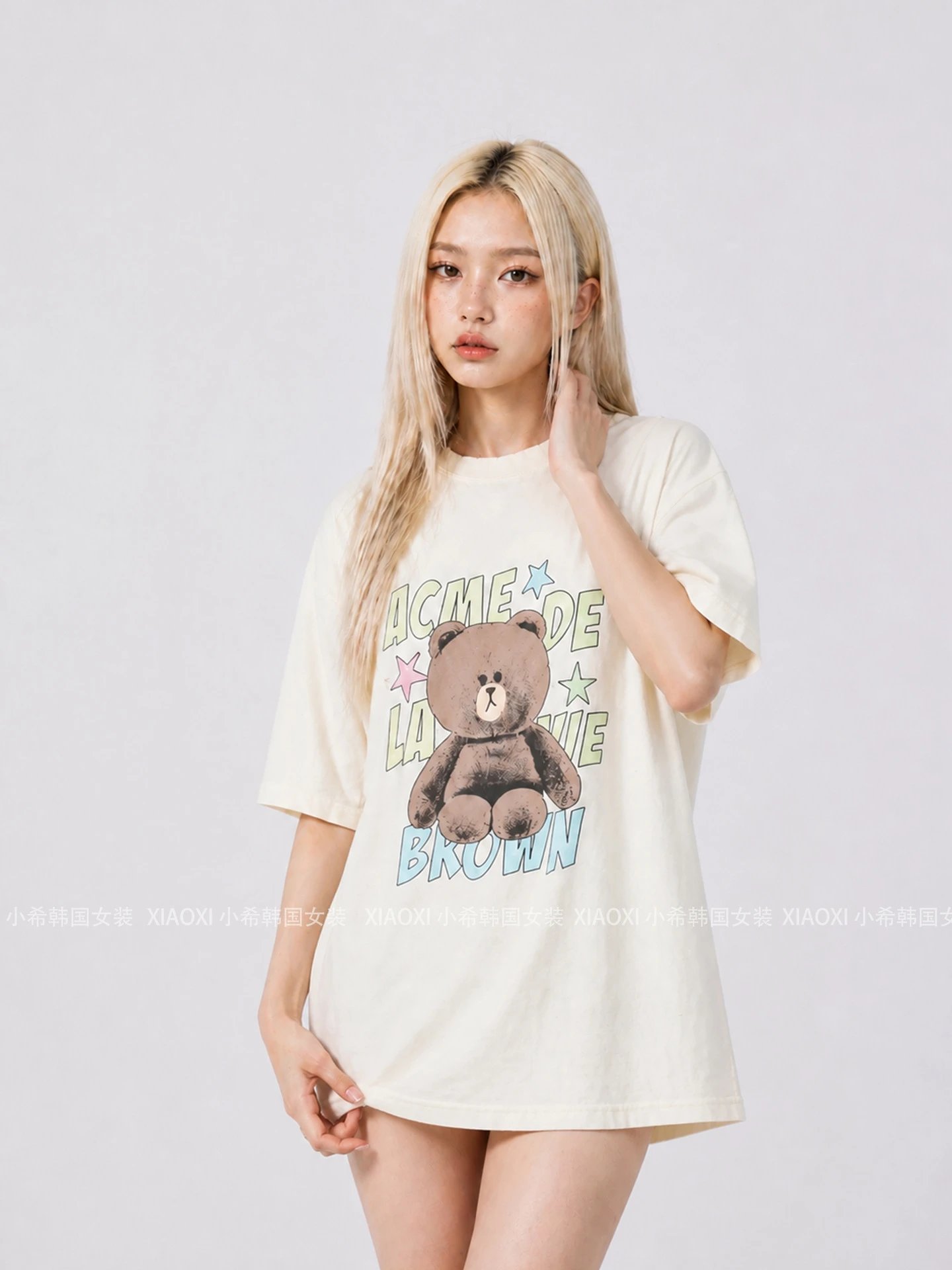 Design ACME DE LA VIE ADLV Bear Graphic T-Shirt Black T-Shirts - 8