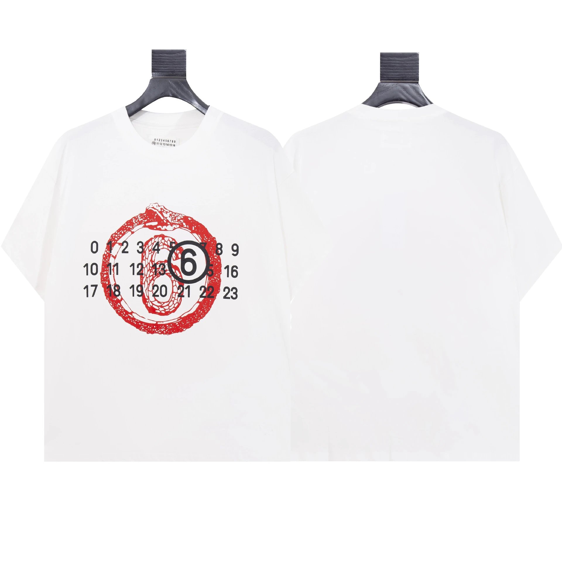 Maison Margiela Numbered Logo White T-Shirt - 42
