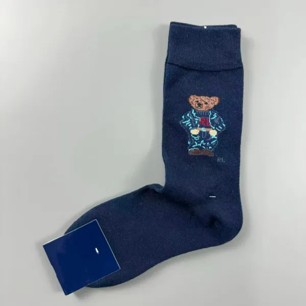 Polo Ralph Lauren Bear Logo Socks Navy - 1
