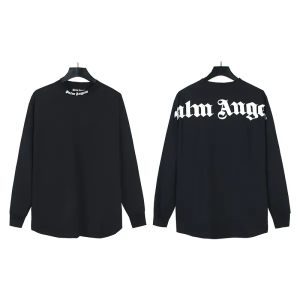 Palm Angels Long Sleeve Spirit Jersey Lime Green Tops - 47