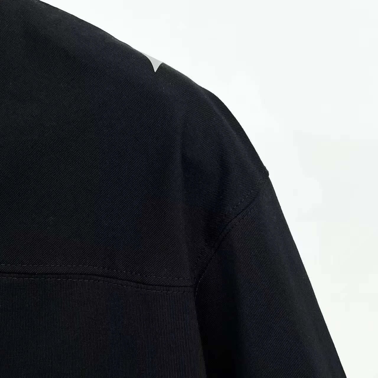 Balenciaga Logo V-Neck Jersey Navy - 13