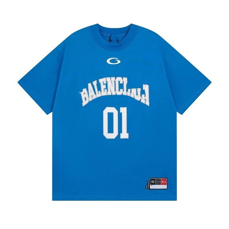 Balenciaga College Arch 01 Blue T-Shirt - 9