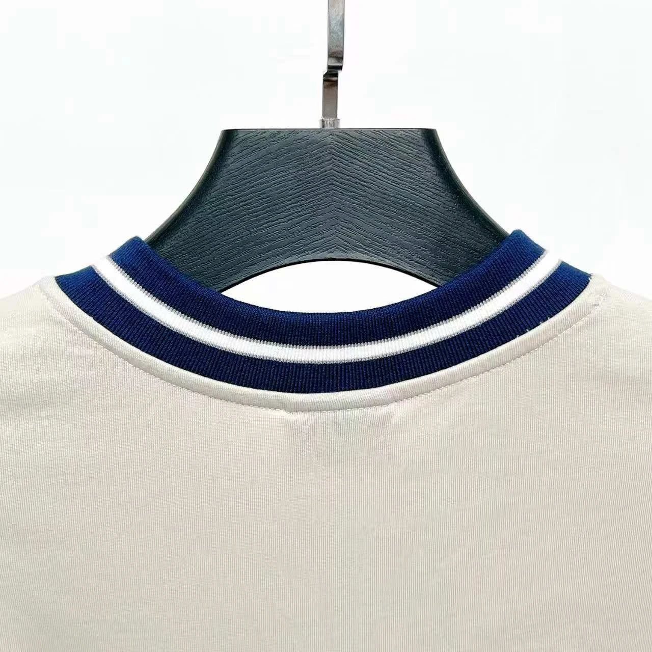 Balenciaga Logo V-Neck Jersey Navy - 19