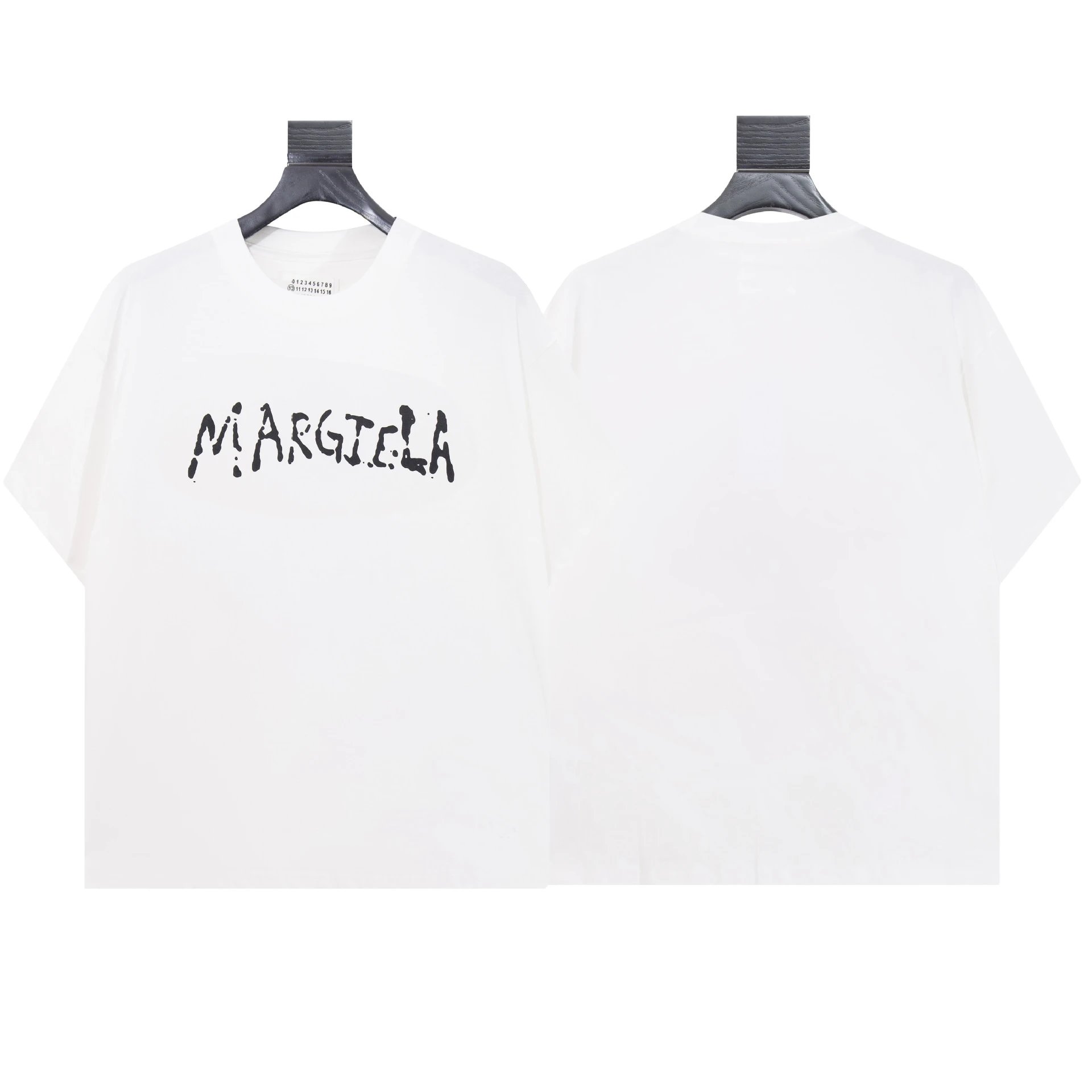 Maison Margiela Numbered Logo White T-Shirt - 46