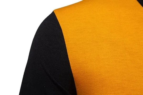 Design Color-Block Polo Shirt Navy Orange Light Blue Gray Tops Polo - 17