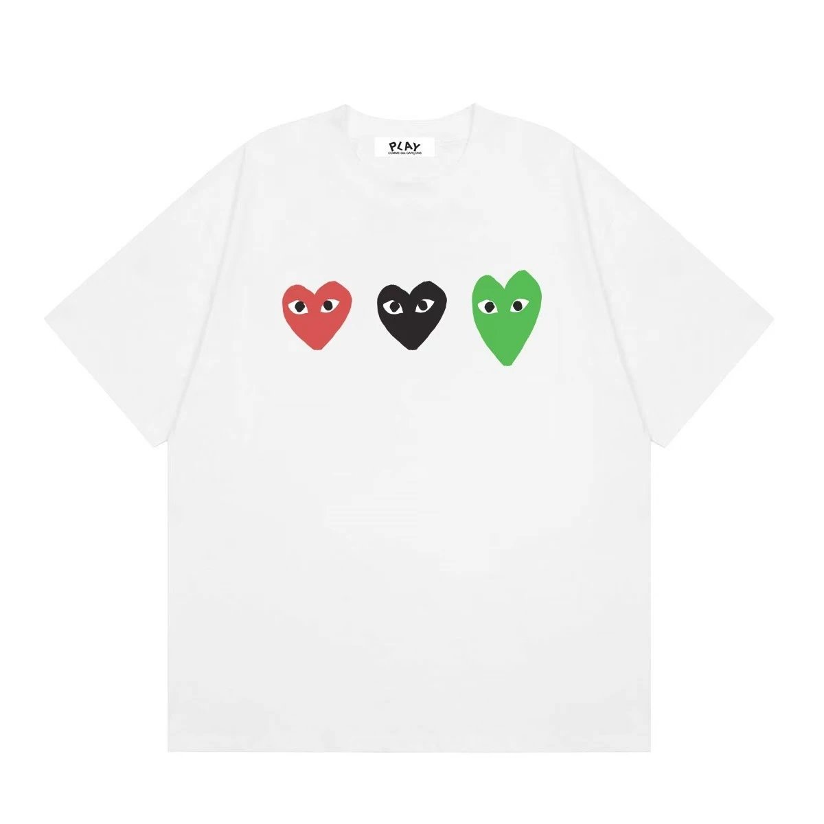 Comme des Garçons Play Polka Dot Heart White T-Shirt - 30
