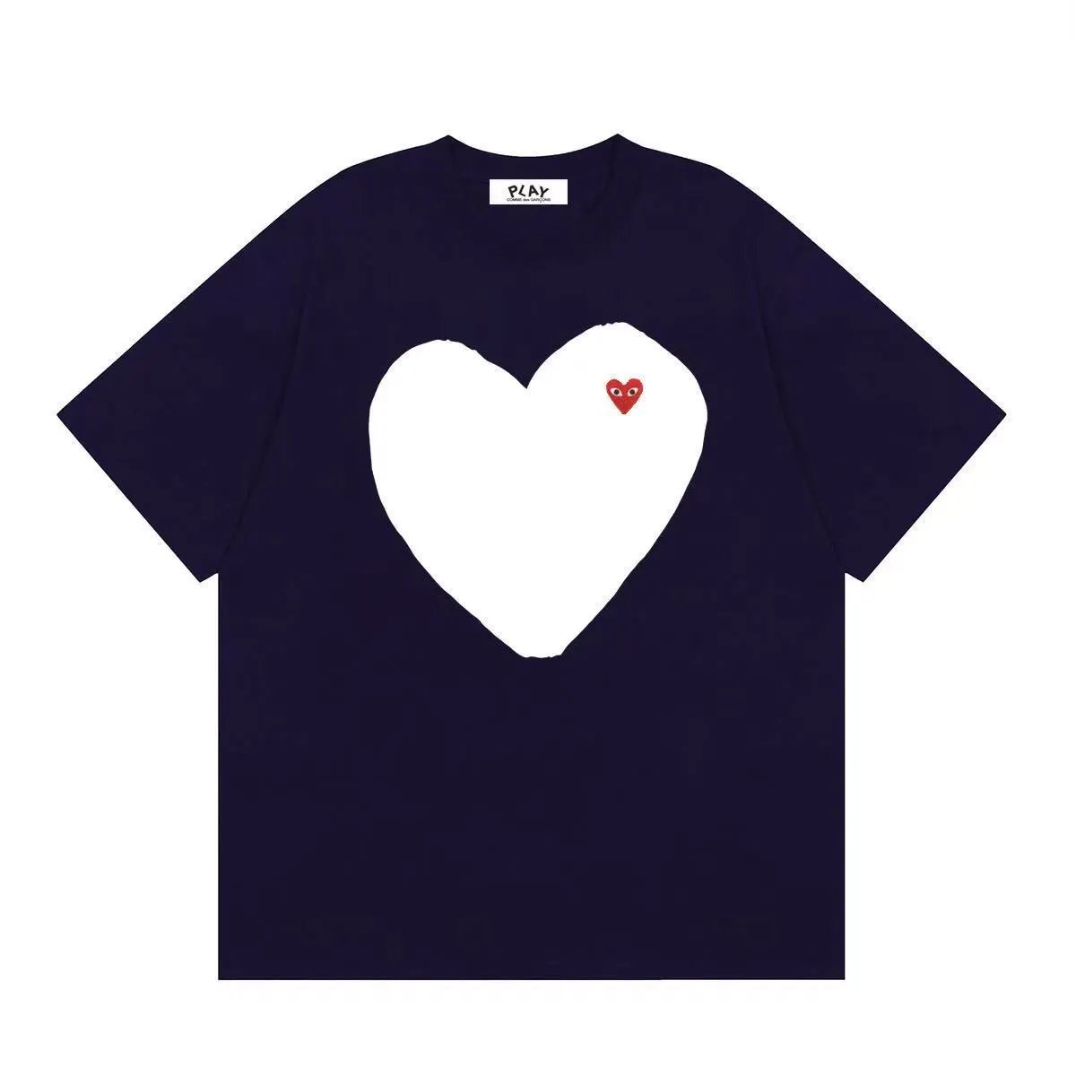 Comme des Garçons Play Polka Dot Heart White T-Shirt - 26