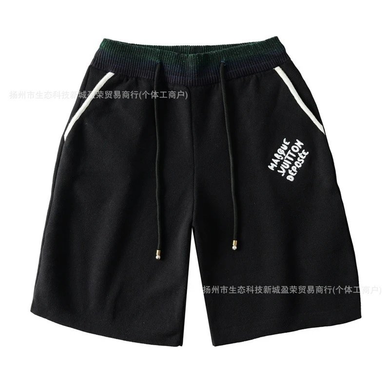 Design Logo-Print Drawstring Shorts Black - 1