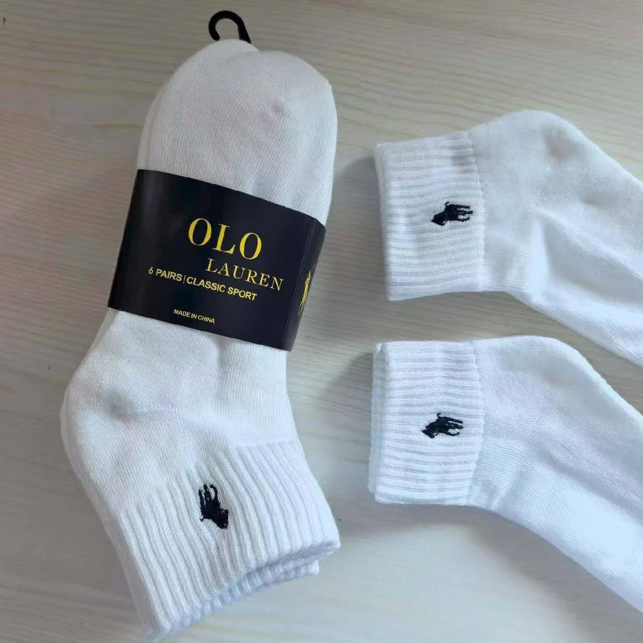 Polo Ralph Lauren Classic Sport Ankle Socks Black - 5