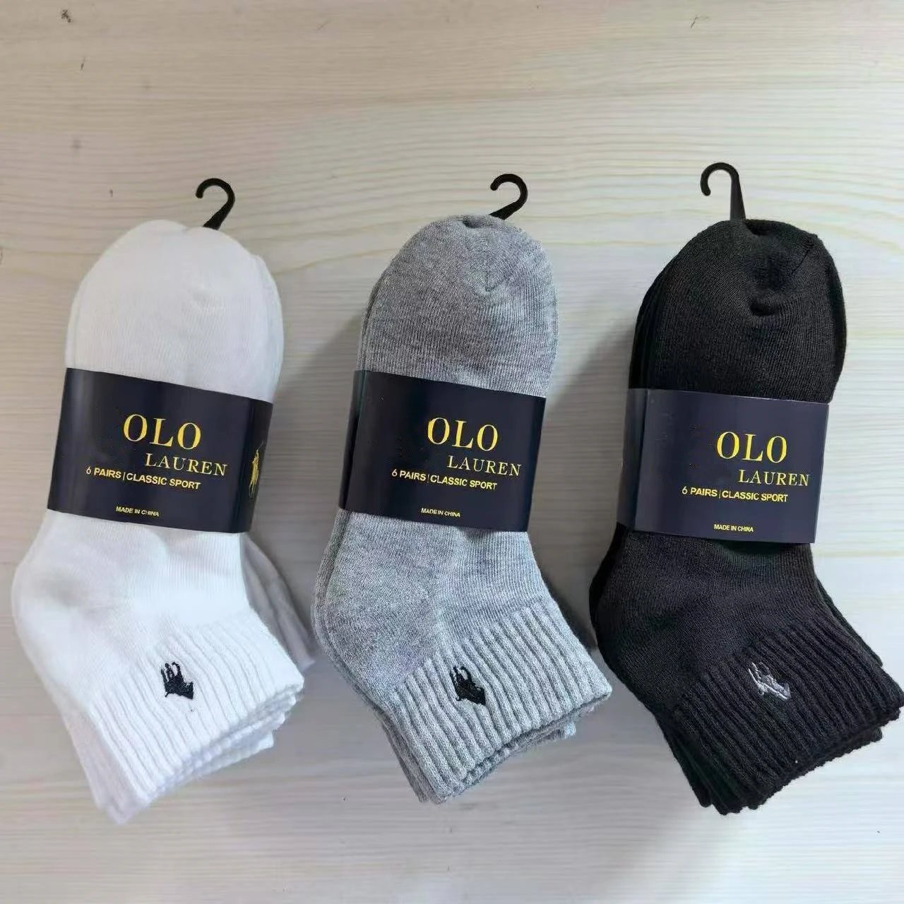 Polo Ralph Lauren Classic Sport Ankle Socks Black - 6