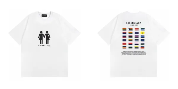 Balenciaga Distorted Logo Black T-Shirt - 13